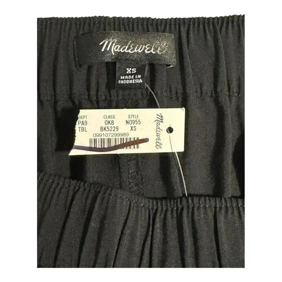 NEW Madewell Women’s XS True‎ Black Pull-On Wide-Leg Pants in Softdrape NWT - Picture 4 of 8